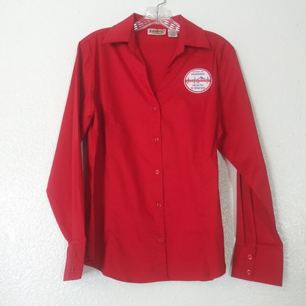 Edwards Women's size M Red Blouse